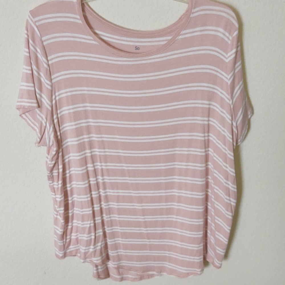 So Pink Striped Shirt